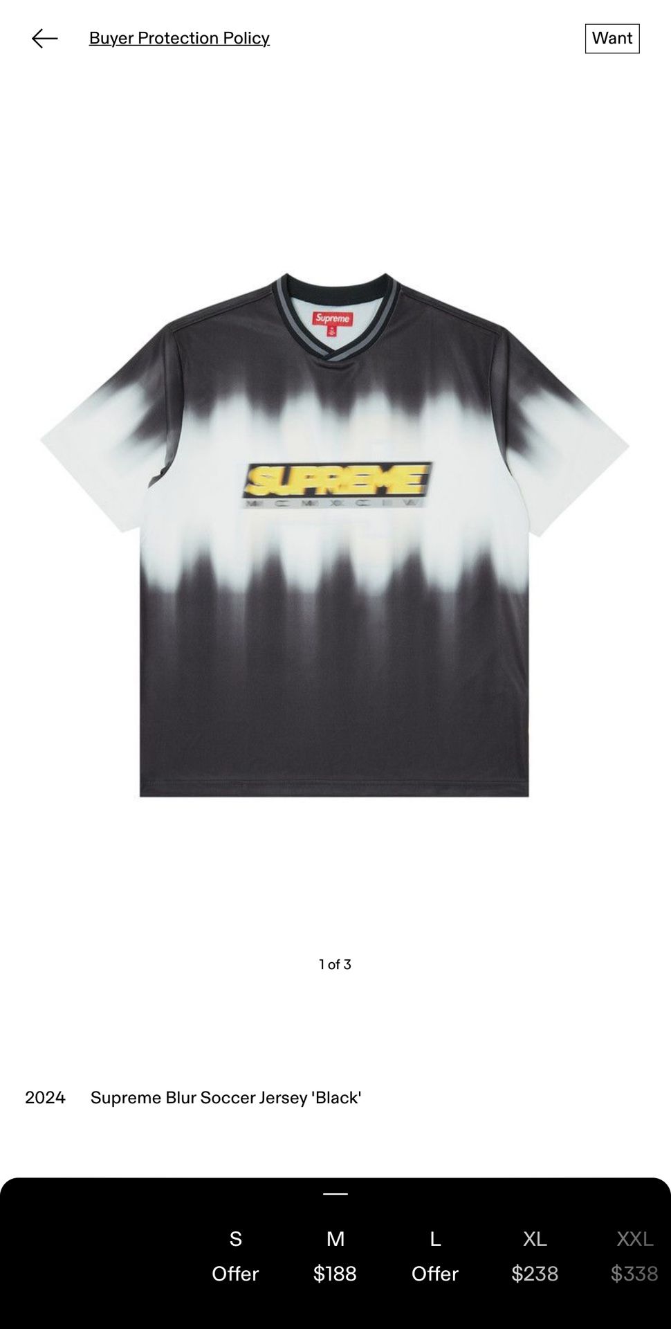 Supreme Blur Soccer Jersey
