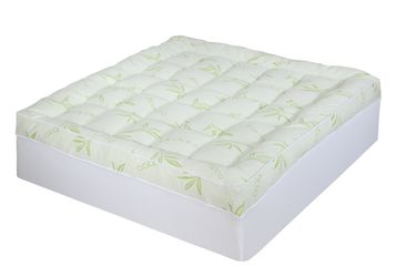 Queen Bamboo Mattress Topper – Premium 1000 GSM Extra Thick Cooling Pillow Top