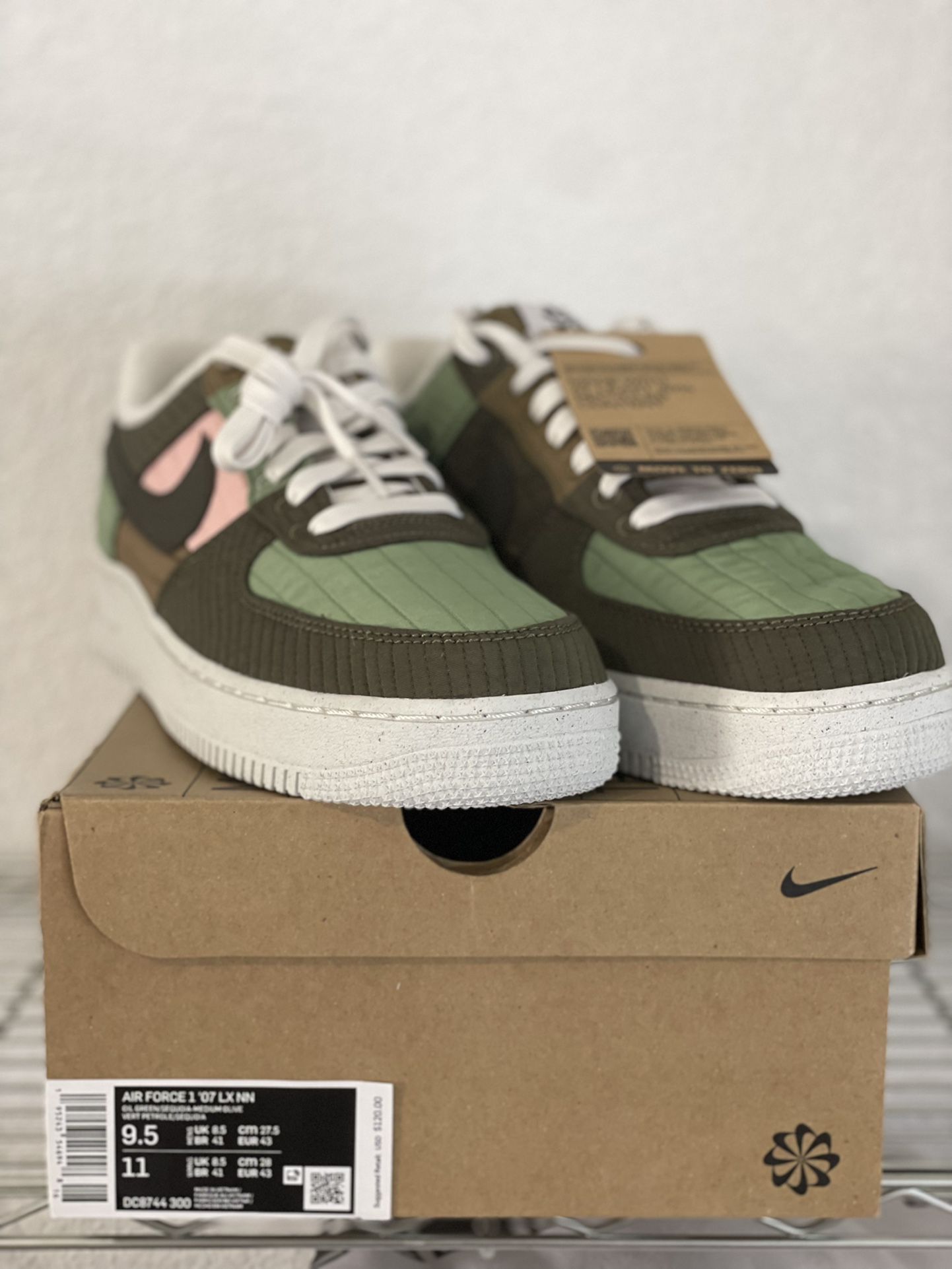 Nike Air Force 1 Low Off-White Light Green Spark Comes with box shoes for  Sale in Cottonwood, AZ - OfferUp