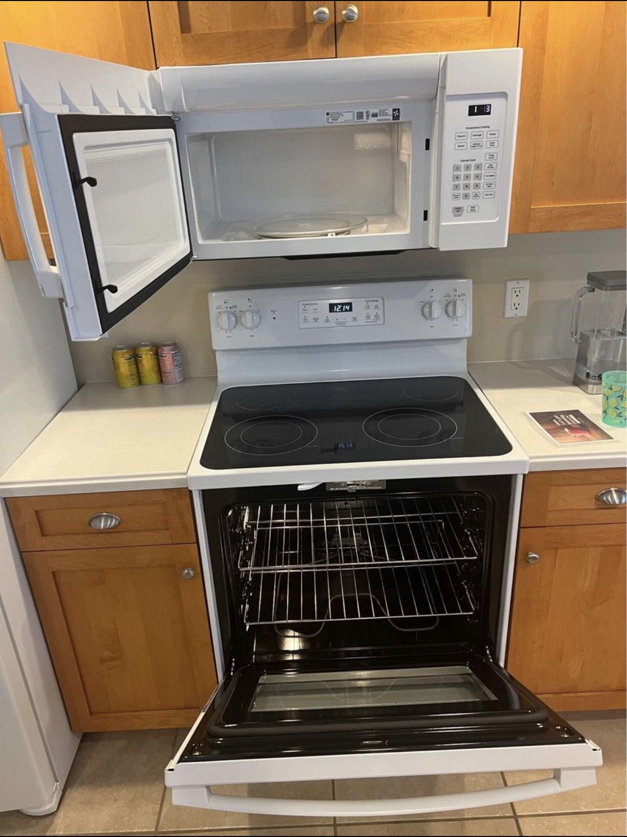 Dishwasher fridge stove and microwave