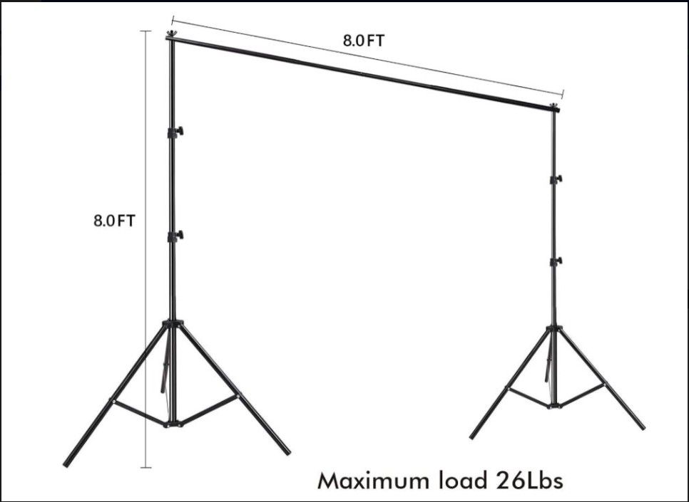 HYJ-INC HYJ-1010 8x8ft Adjustable Photo Backdrop Stand Kit with Carry Bag!!!!