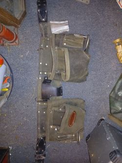Leather Construction Work Belt