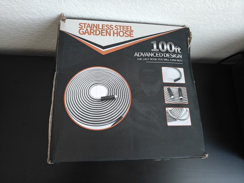 100 Ft Stainless Steel Garden Hose