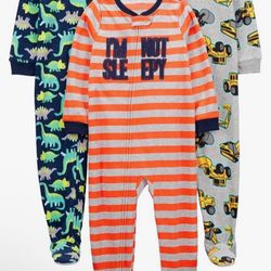 Simple Joys by Carter's baby-boys 3-Pack Fleece Footed PajamasBaby and Toddler Sleepers size 4
