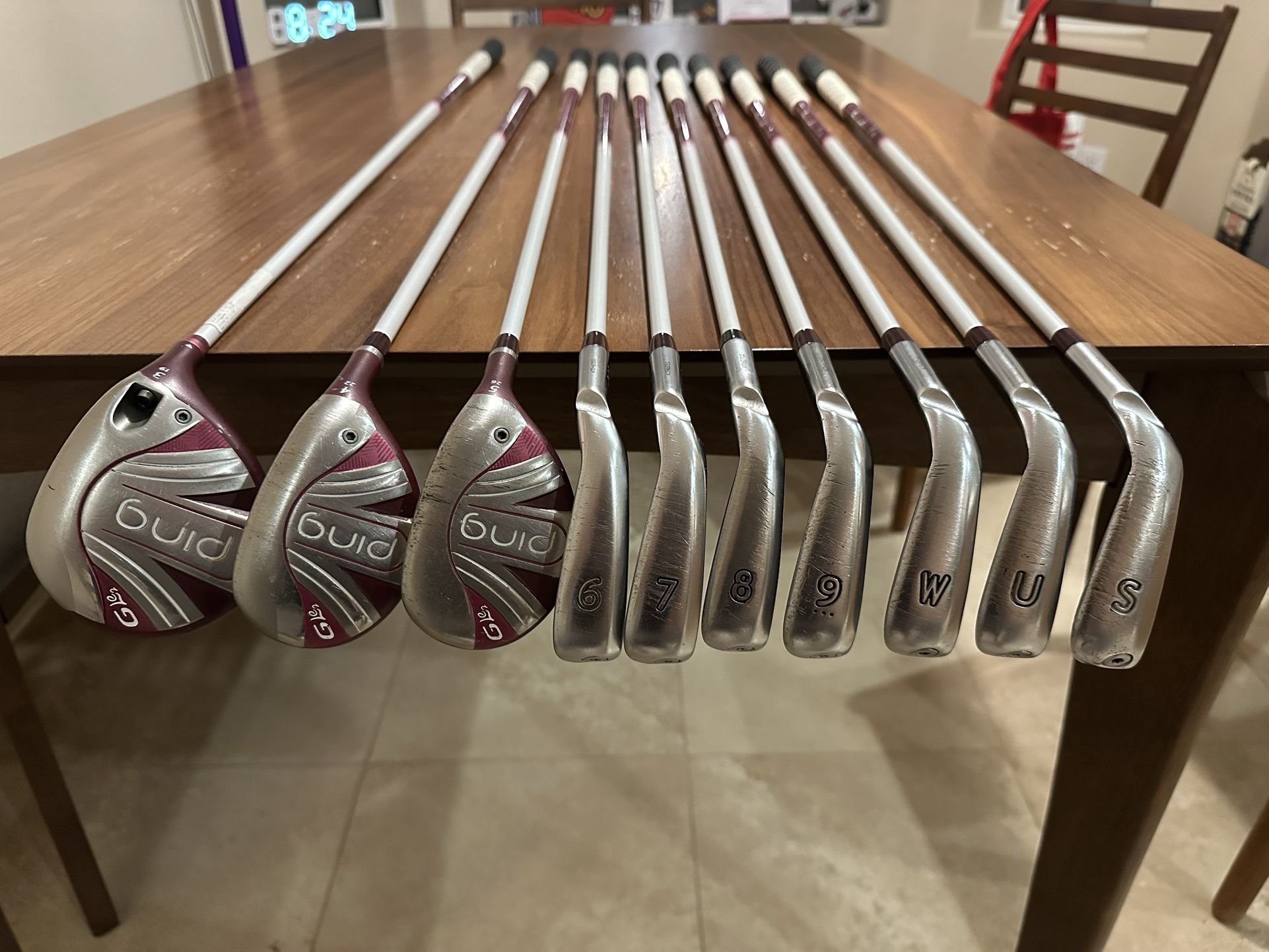 Used Women Ping G Le 2 Par Set L Flex STD Length