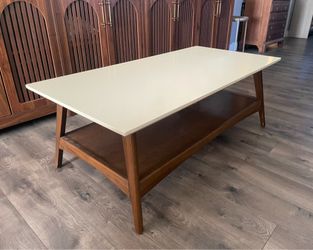 Mid-century Coffee Table with Shelf  $100 OBO