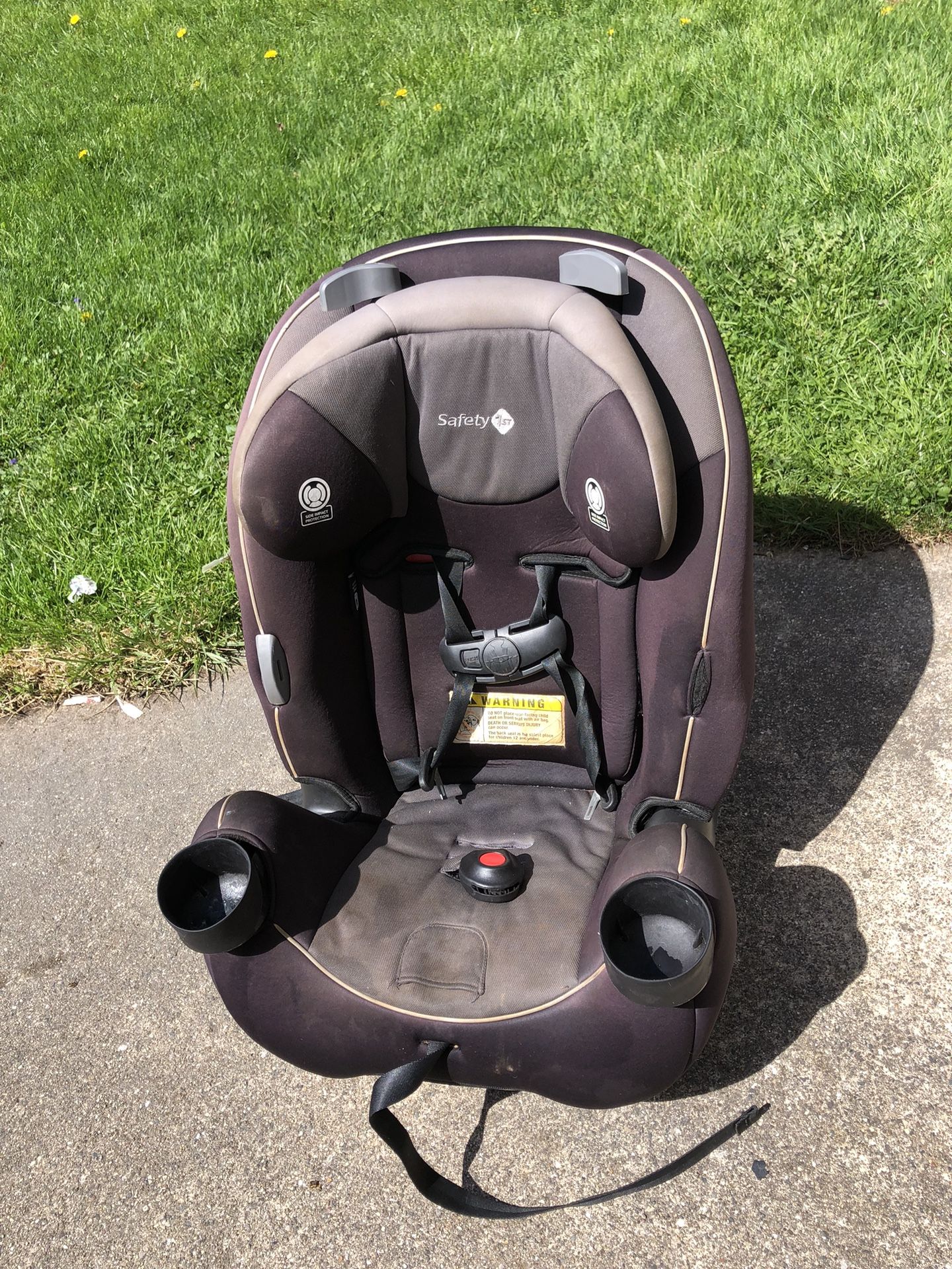 Booster car seat with the base