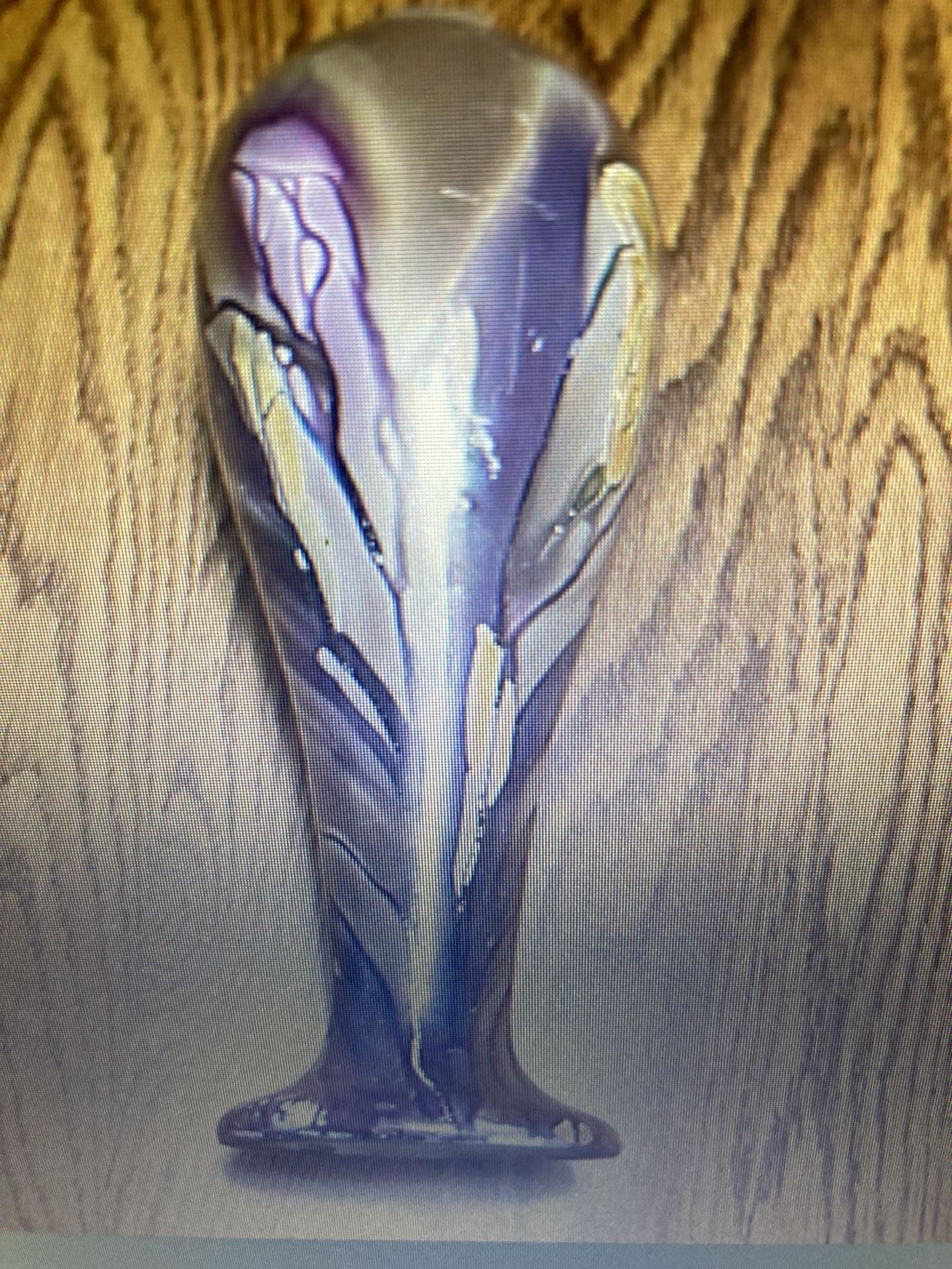Hand Painted Rueven Nouveau Vase