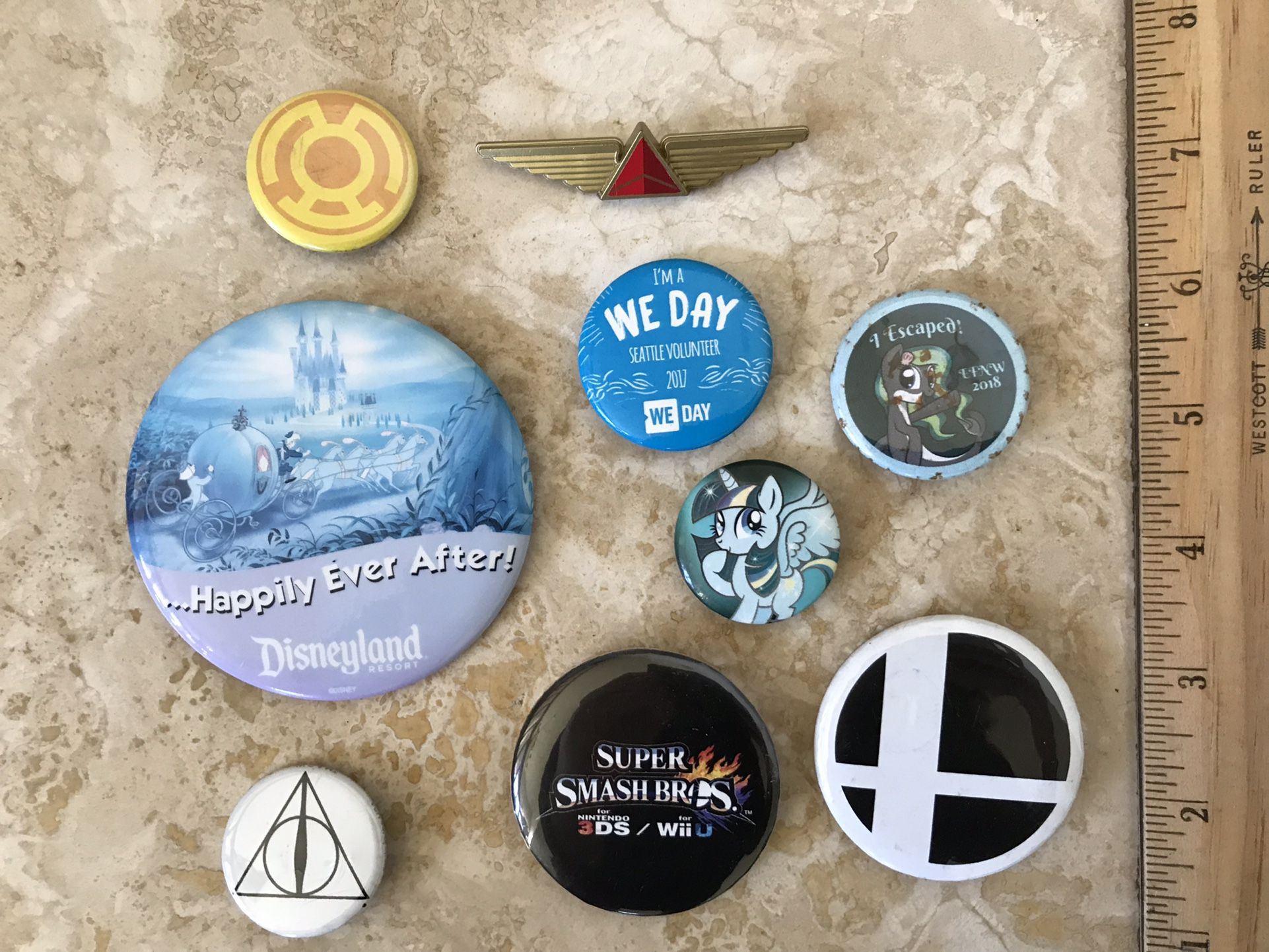 Assorted Buttons Pins