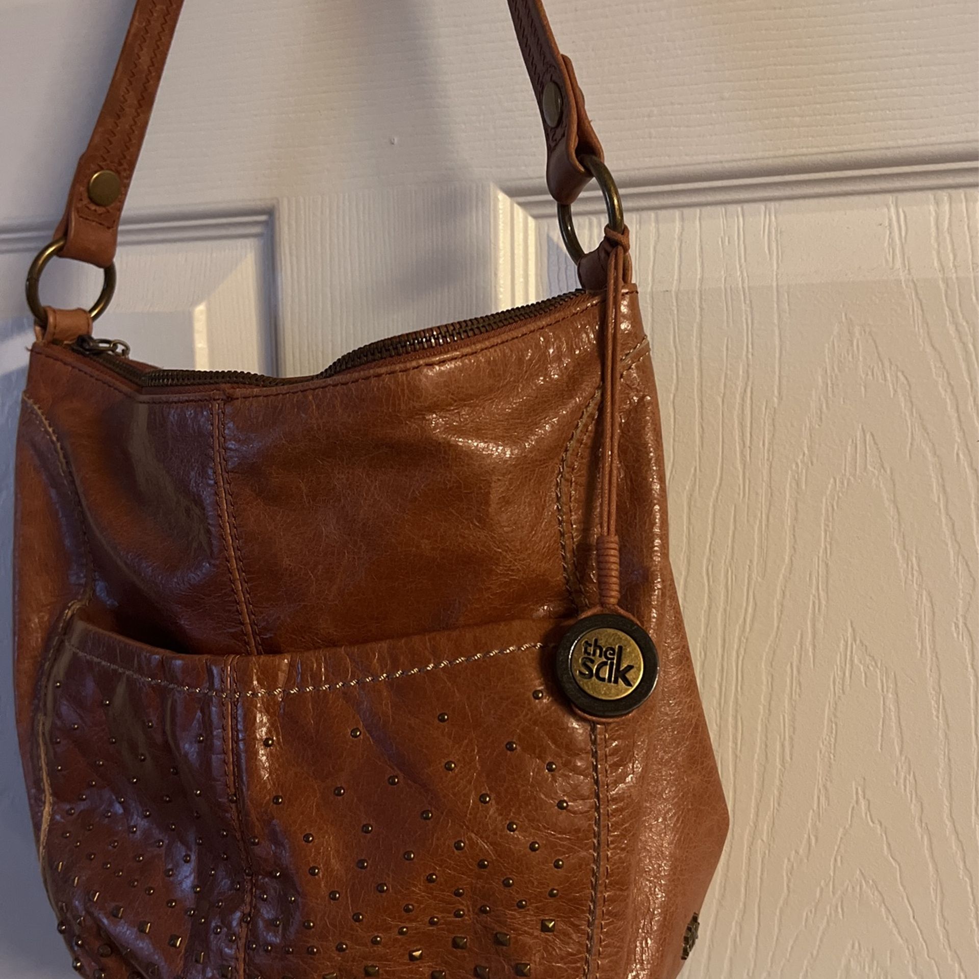 Brown Leather Hobo  SAK Bag 