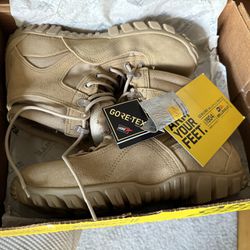🌹Belleville Sabre 763 6" Waterproof Hybrid Assault Leather Boots Sz 10R Tan