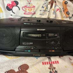 Sharp QT-CH88 Boombox Cassette CD