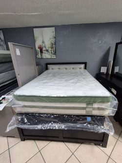NEW QUEEN EURO PILLOW TOP MATTRESS 14"THICK