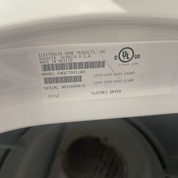 Frigidaire 7 Cu. Ft Electric Dryer 240v With Pedestal