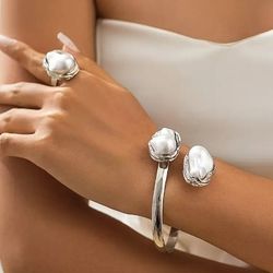 BEAUTIFUL BRACELET & RING SET  ( ADJUSTABLE RINGS ) ❤️ PRICE HAS BEEN REDUCED TO $15 EACH SET