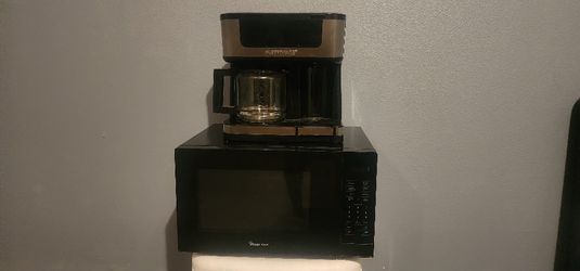 Microwave and Coffee Maker 