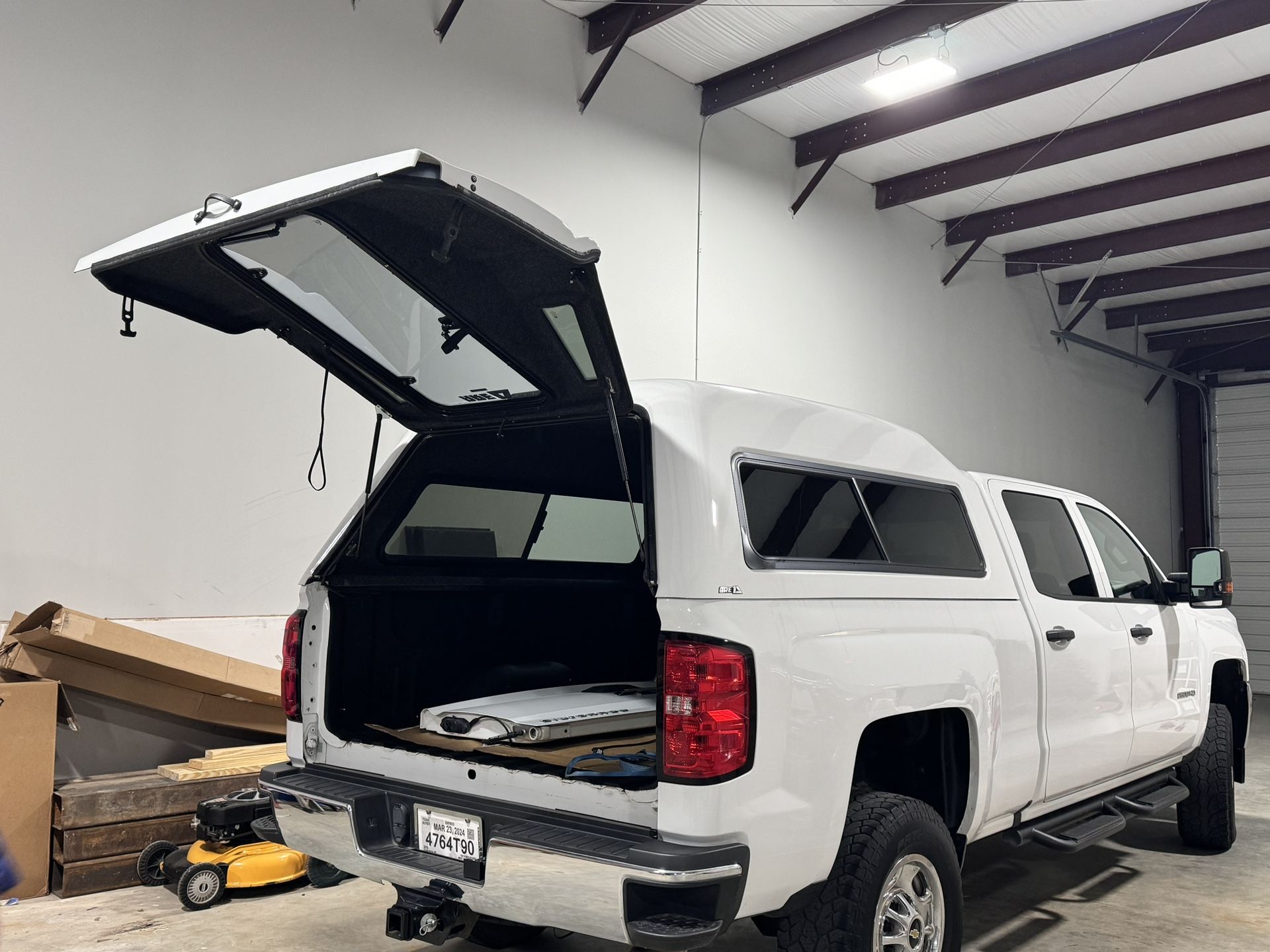 Summit White Walk-In Door Truck Cap / Camper Shell