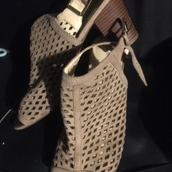 Beige Wedge Sandal