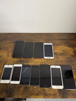 Lot of 11 Apple iPhones for Parts or Repair