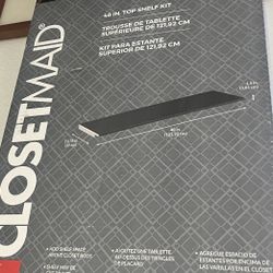 ClosetMaid Style+ 48 in. W Noir Top Shelf Kit