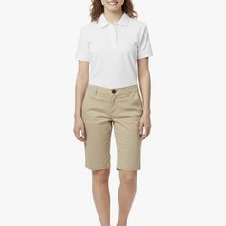 French Toast Young Women's Juniors Stretch Twill Bermuda Shorts size 12