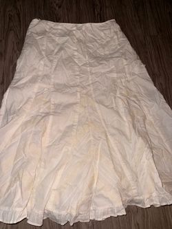 White and cream coquette skirt size small
