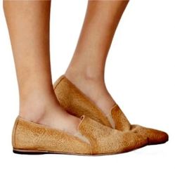 Free People Tan ELLA FLATS  7/7.5