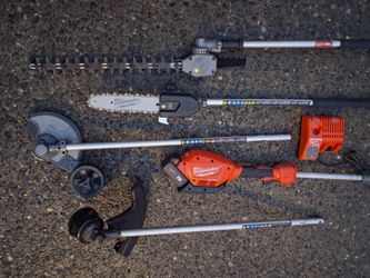 Milwaukee M18 Fuel - Line & Headge Trimer - Grass Edger - Pole Saw - 6.0&6.5bats - Charger. Excellent con. Pick up fremont sea. No low ball. No Trades