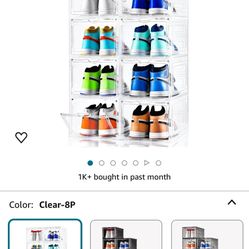 X-Large Shoe Storage Box, 6 Pack