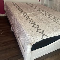 White Queen Bed Frame 