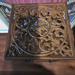 Vintage Wrought Iron Plant Stand 31" Tall 11.5" W