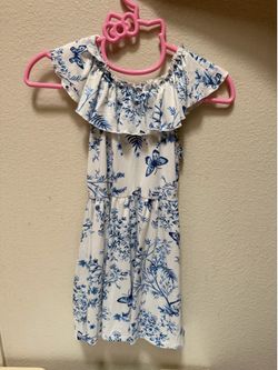 White Floral Dress Size 6