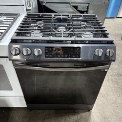 Samsung Stainless steel 5 burner Slidden in range stove 