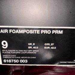 Nike Air Foamposites 