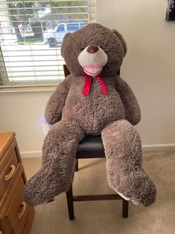 Large Teddy Bear with Ribbon
