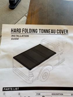 Hard Folding Tonneau Cover for Nissan Frontier Toyota Jeep Gladiator