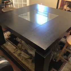Solid Espresso Wood Table