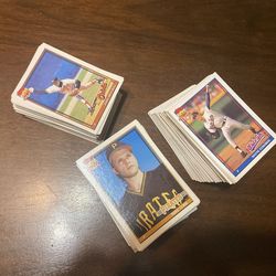 Stacks Of Baseball Cards