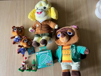 Animal Crossing build a bear dolls and other items
