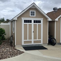 12x8 Shed - built with locking door
