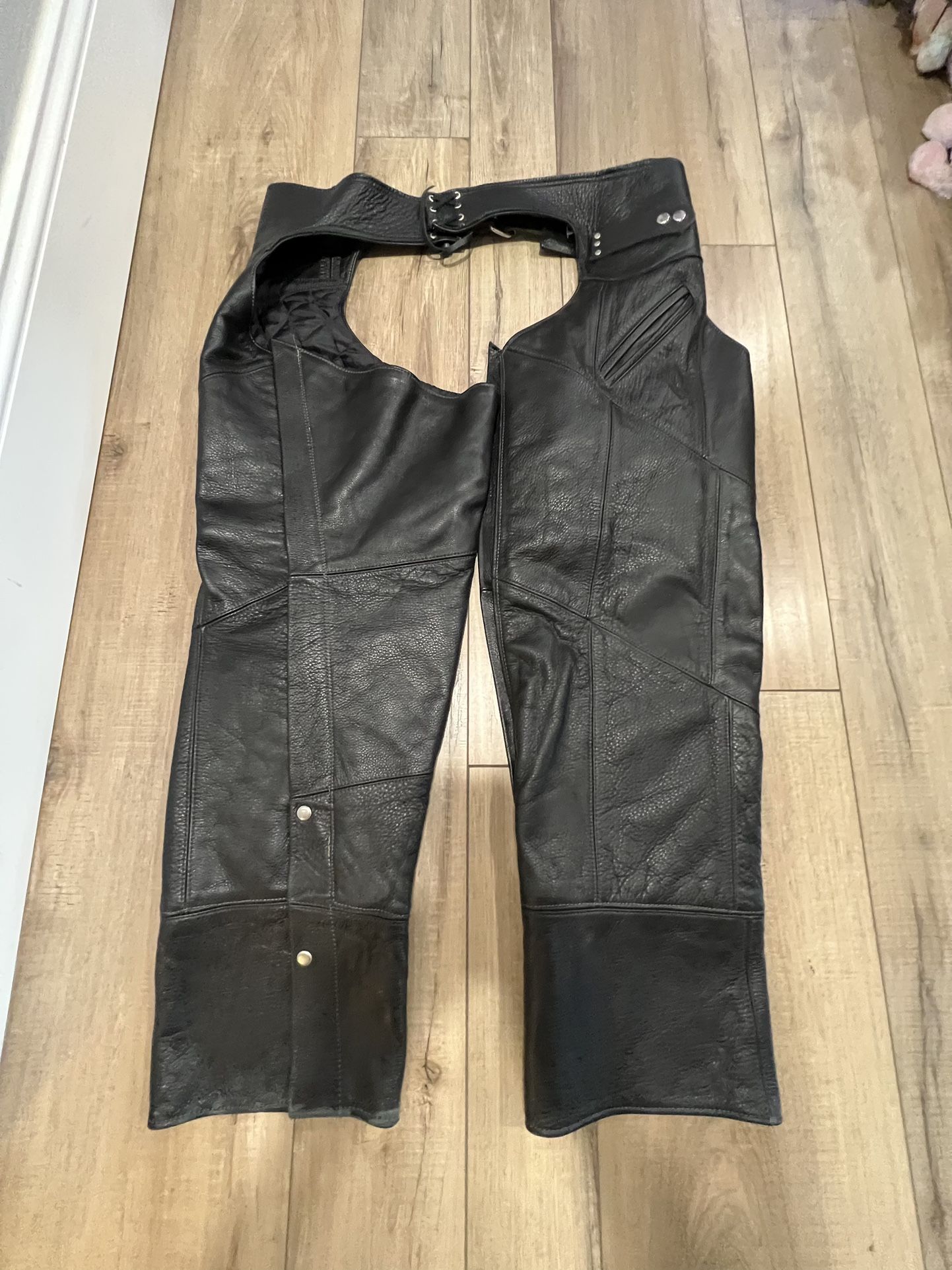 Espinoza Leather Motorcycle Chaps