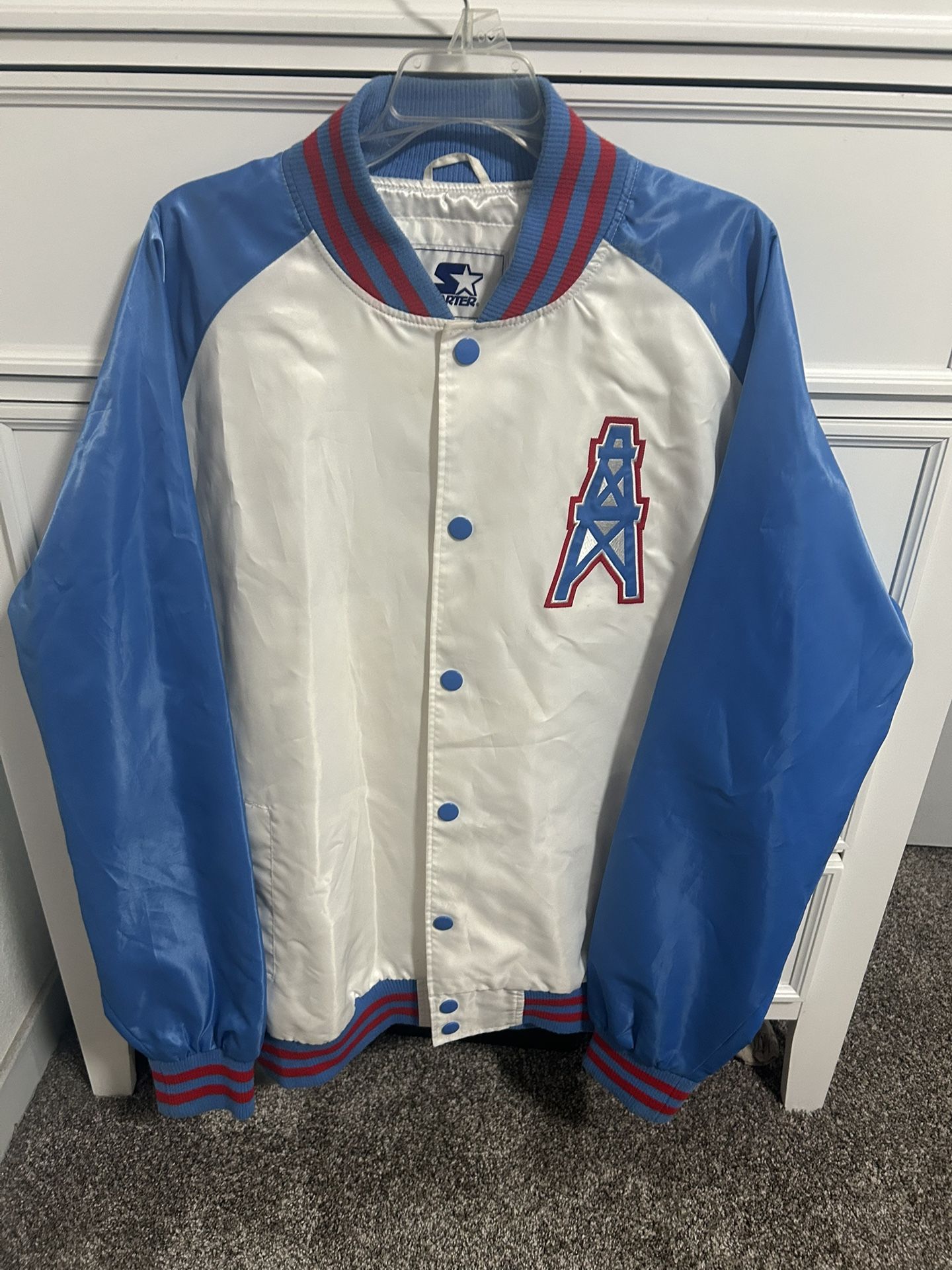 Houston Oilers Nylon Starter Jacket 3XL