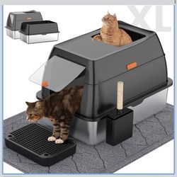 Brand New Stainless steel sandbox with lid XL