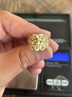 10k gold nugget ring