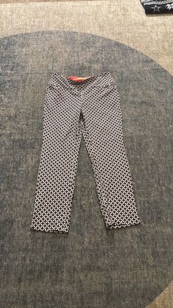Swing Control Black and White Geometric Print Pants