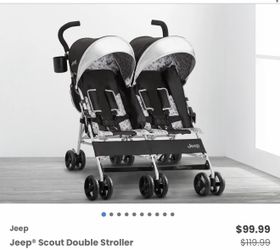 New jeep scout double stroller / side by side stroller