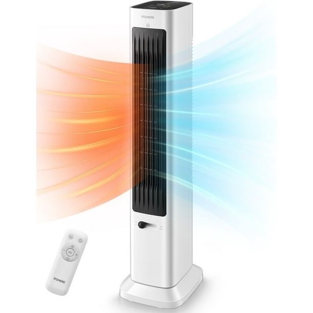 Oscillating Tower Fan and Space Heater 3 Speed High Velocity Fan, 17.3 lb