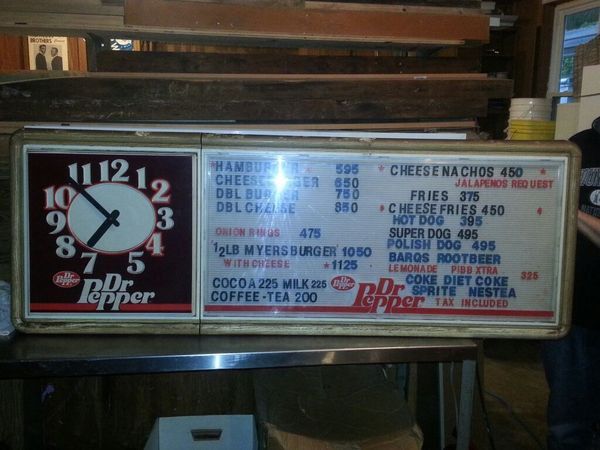 Vintage Pepsi light up letterboard sign