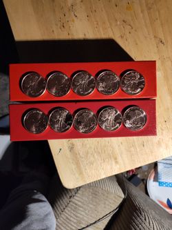 10 1 Oz. Copper Rounds Walking Liberty 