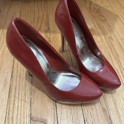 Red Women Heels Size 6